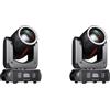 DJXFLI 2PCS 180W Luci a Testa Mobile LED Mini 3in1 Effetto Fascio&Spot 3D&Effetto Halo 18 Prisma Rotanti 8 Colori&8 Gobos Luci da Discoteca DJ