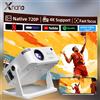 Xnano Mini proiettore Xnano HA109 nativo 720P decodifica video 4K Android11 WiFi doppia banda Bluetooth compatibile 5.0 correzione automatica supporto girevole 360° home cinema