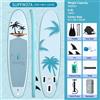 Funwater SUPFW37A Tavola da Paddle Gonfiabile Ultra-leggera, dimensioni 335*84*15 cm, adatta per viaggi, sport acquatici, yoga, pesca, intrattenimento acquatico per adulti, surf, tavola da stand up