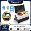 podofo Frigorifero per Auto Podofo 35L/45L, Mini Frigo Congelatore Portatile con Compressore e Controllo tramite App Bluetooth, Frigo Congelatore per Auto 12/24V DC 110-240V, Contenitore per Ghiaccio per