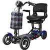 SUNNIGOO SUNNIGO Scooter Elettrico a 4 Ruote per Ogni Terreno, Doppio Motore da 500W, Batteria al Litio 36V 18Ah, Scooter da Viaggio Leggero e Pieghevole, Sedile Regolabile, Pneumatici Antiscivolo, Sistema di