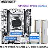 MACHINIST Scheda Madre MACHINIST X99 K9 TPM2.0 DDR4 8GBx2p RAM Quattro Canali CPU Xeon E5 2680 V4 LGA 2011-3 Supporto NVME M.2 Kit Opzionale
