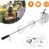 NONE Set di Spiedini Elettrici per Barbecue 107 Cm con 2/4 Aghi per Carne e Motore in Acciaio Inox, 220 V-240 V, Morsetto per Carne BBQ, Girarrosto, Spiedino per Girarrosto