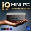 NONE Mini PC Intel Core I9 10980HK I3-6100U con Windows 11 Pro, 16GB RAM, 1TB SSD, Computer da Gaming, Dual WIFI 6, BT5.2, 4K HD, Mini PC Desktop da Gaming