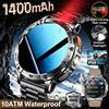 GUHUAVMI Nuovo Smartwatch Militare 2026 con Batteria da 1400mAh, Torcia LED, Impermeabile 10ATM, Cardiofrequenzimetro, Chiamate Vocali, 100+ Sport, per Uomo