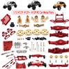 JIKEFUN MJX HYPER GO 1/12 H12Y H12Y+ H12P Auto RC Parti di Aggiornamento in Metallo Asse Anteriore e Posteriore Paraurti Coppe in Ottone Ammortizzatore Asta di Trazione Accessori