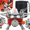 NONE Mini Fornello a Gas Portatile Pieghevole per Campeggio, Bruciatore Compatto per Cartucce di Butano, Ideale per Escursioni, Picnic, Cucina d'Emergenza, Cucina da Campo Leggera per Viaggi, Pesca e Gite