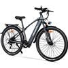 NONE Bicicletta Elettrica MTB TX1 per Adulti, 29 Pollici, Motore 48V 16Ah, Batteria al Litio Rimovibile, 7 Velocità, Sospensione Anteriore, Schermo LCD, Bici Elettrica da Montagna e Città