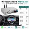 AUTOABC Box Retrofit Wireless per Apple CarPlay e Android Auto per Sistema BMW EVO Serie 1 2 3 4 5 7 G20 G30 G01 G05 X1 X2 X3 X4 X5 X6 e MINI (2016-2024), Mirroring AirPlay, Controllo al Volante,