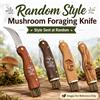 NONE Coltello Pieghevole a Forma di Fungo con Spazzola per la Pulizia, Stile Casuale, Strumento per la Raccolta all'Aperto, per Foraging, Campeggio, Escursionismo e Giardinaggio