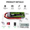 OVONIC Batteria LiPo Ovonic 3S 3000mAh 11.1V 50C con Connettore Deans T-Plug, Batteria LiPo Compatta per Aeromodelli RC e Auto RC 1/10