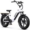 ONESPORT Bicicletta Elettrica ONESPORT OT08 250W per Adulti, Batteria 48V 18Ah con Autonomia di 80-90KM, E-bike con Pneumatici Fat da 20"x4.0, 7 Velocità, Coppia di 65Nm, Controllo tramite APP, Bicicletta