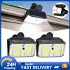newstyle Luci Solari da Esterno 268LED con Clip, Sensore di Movimento, 3 Modalità, Impermeabili IP65, Batteria Solare da 1200mAh, Efficiente dal Punto di Vista energetico, per Siepi, Recinzioni, Ringhiere,