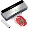 bromose Sigillatrice Elettrica per Alimenti con Pulsante Touch per Conservazione, Sigillatrice Sottovuoto per Alimenti Secchi/Umidi con Taglierina Integrata, Macchina per Confezionamento Sottovuoto da Cucina