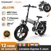 NONE Bicicletta Elettrica Pieghevole TODIMART JSL039K per Adulti, 48V 13Ah, Batteria Rimovibile, Pneumatici Fat da 20 Pollici, 7 Velocità, Doppio Freno a Disco, E-Bike per Pendolarismo e Uso Fuoristrada
