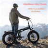HedaTX Bicicletta Elettrica Pieghevole PX6 con Telaio in Lega di Alluminio, Motore 1000W, Batteria 48V 12AH, Doppia Sospensione, Pneumatici da 20 Pollici per Tutti i Terreni