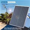 Paoweric Kit Generatore Solare Portatile 500W/1000W - Pannello Poli 12V + Alimentatore Ricaricabile, Perfetto per Casa, Viaggi e Avventure all'Aperto