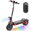 iScooter iX8 Monopattino Elettrico per il Trasporto Urbano 1200W*2 Doppio Motore Batteria 48V 20Ah Ruote da 12 Pollici Fuoristrada Autonomia Massima 70KM, Velocità Massima 60 km/h Monopattino