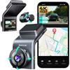 Botslab G300H Plus Dash Camdash cam per Auto 4K + Telecamera posteriore a 360° HD 1080P per auto con sensore SONY, GPS integrato, visione notturna, Wi-Fi a 5,8 GHz, modalità parcheggio 24 ore su 24,