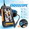 DDCAMERA Telecamera Endoscopica Industriale a Doppia Lente con Schermo da 4,3 Pollici, 1080P HD, con Luci LED per Ispezione di Tubi e Fognature