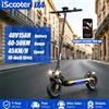 NONE Monopattino Elettrico iScooter IX4, Batteria 48V15AH, Velocità Massima 45 km/h, Pneumatici Fuoristrada da 10 Pollici, Display LCD Intelligente, Controllo tramite App iScooter Club, Doppio