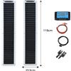 xinpuguang Kit Completo Pannello Solare Flessibile 100W 50W, Pannello Fotovoltaico 12V 24V per Ricarica Solare, per Casa, Roulotte, Camper e Batterie Esterne