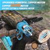NONE Mini Motosega Elettrica Senza Fili da 6 Pollici, Sega Ricaricabile per Lavorazione del Legno e Potatura del Giardino, Compatibile con Batteria Makita 18V