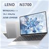 NAIWO Laptop 14.1" Intel N3700 Windows 11, 16GB/32GB RAM, 1TB/2TB SSD, Computer Portatile per Gaming, Ufficio e Tempo Libero, PC 1920*1080 HD 4K
