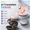 NONE NE35 1-2PCS Auricolari Bluetooth AI Traduttore con Traduzione Istantanea in 150+ Lingue, Cuffie Wireless Open Ear, Autonomia 30 Ore, Audio HiFi, Microfono HD, Bluetooth 6.0, Ideali per Viaggi,