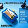 DAWEIKALA Nuova batteria al litio DAWEIKALA certificata CE 36V 6800mAh NCR18650 con connettore XT60, protezione multipla BMS, batteria di ricambio ricaricabile con durata di 1000 cicli per monopattino elettrico
