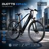 DUOTTS Bicicletta Elettrica da Pendolarismo DUOTTS C29 Lite, Motore 250W, Batteria Rimovibile 36V13Ah, Autonomia 65km, Pneumatici da 27,5 Pollici, 7 Velocità, Freni a Disco Anteriori e Posteriori, Forcella