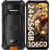 OUKITEL WP23 Plus Telefono Robusto Sbloccato, Batteria da 10600mAh, 256GB/TF 1TB ROM, Display da 6.52'', Smartphone Resistente, 13MP