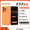 OUKITEL C17 Telefono Cellulare Sbloccato, Android 16, Display da 6,52 Pollici, 12GB (3+9)GB RAM + 32GB ROM, Batteria da 5000mAh, Fotocamera da 13MP