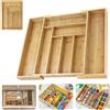 NONE Vassoio per posate da cucina, divisore per cassetti estensibile, organizer per utensili, posate, articoli per ufficio, porta attrezzi per soggiorno, bagno
