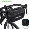 NEWBOLER Borsa Anteriore Multifunzionale per Bicicletta 4IN1, Borsa Impermeabile per Manubrio, Borsa Rigida in EVA, Accessori per Ciclismo