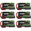 OVONIC Batteria LiPo OVONIC 600mAh 1S 3.7V 25C con Connettore Molex per Quadricotteri FPV Micro Syma & UDI, Confezione da 6