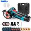 DWiusty Mini Smerigliatrice Angolare DWiusty 12V, Mini Lucidatrice Domestica Senza Fili 19500 Giri/Min, Smerigliatrice Elettrica Portatile