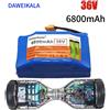 DAWEIKALA Pacchi Batteria Originali 36V, 6.8Ah, 10s2p, Batteria Ricaricabile agli Ioni di Litio per Scooter Elettrico Autobilanciato, Monociclo HoverBoard