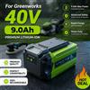 Ddadache Batteria di ricambio agli ioni di litio da 40V 9.0Ah per Greenworks 29462, batteria ad alta capacità da 9000mAh 40 Volt compatibile con utensili elettrici a batteria Greenworks 40V per tosaerba senza