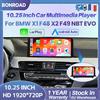 BONROAD Autoradio Wireless CarPlay Android Auto Linux da 10,25 pollici per BMW X1 F48 X2 F49 2013-2020 Sistema NBT EVO con Airplay Autolink Mirroring Multimedia Display Stereo per Auto con Schermo