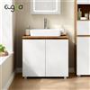 Eugad Mobile Bagno EUGAD con Lavabo, 2 Ante e Ripiano Regolabile 70x40x65cm