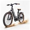MIHOGO (欧盟) Bicicletta elettrica Mihogo con telaio in fibra di carbonio, per adulti, con doppia batteria da 48V 19,2Ah, autonomia di 150 km, freni a disco idraulici, display intelligente, e-bike.