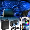 VASTFIRE Kit luci soffitto stellare per auto, 5W RGBW, 300‑600 fibre 0.02in/0.03in 3.2ft/4.9ft/6.5ft, controllo APP & telecomando, set per decorazione tetto camion e SUV