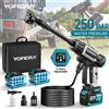 YOFIDRA Idropulitrice Elettrica Senza Spazzole 250 Bar 3 Velocità, Pistola per Lavaggio Auto 6 in 1, Pistola a Spruzzo per Batteria Makita
