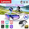 Lenovo Occhiali Smart AI Lenovo 1600W 8K HD con Fotocamera Anti-vibrazione, Occhiali da Sole Sportivi per Ciclismo con Foto e Video, Doppio Microfono, 32GB, Antivento 2026