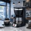NONE Macchina da caffè americana a filtro elettrica, capacità 12 tazze, con caraffa in vetro, ideale per la colazione, per casa e ufficio, colore nero, SOKANY.
