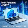 NONE Laptop 17.3' con Intel Pentium 6500Y, 16GB RAM, 1TB/2TB SSD, Windows 11, Sblocco con impronta digitale, Tastiera retroilluminata, Computer aziendale