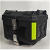 NONE Bauletto Moto 45L, Baule Universale in Lega di Alluminio Impermeabile Antipolvere con Serratura di Sicurezza e Schienale per Casco, con Base per Viaggi e Touring, Argento