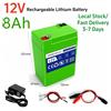 DAWEIKALA Consegna rapida dai magazzini UE: Batteria al litio ricaricabile 12V 8.0Ah 18650 per luci LED da esterno, macchinine giocattolo, alimentazione a pannelli solari.