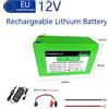 DAWEIKALA Batteria agli ioni di litio 12V 20Ah 18650 con BMS ad alta potenza 360W, batteria ricaricabile agli ioni di litio per spruzzatore con BMS e caricabatterie, batteria al litio solare fai-da-te di grado